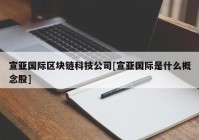 宣亚国际区块链科技公司[宣亚国际是什么概念股]